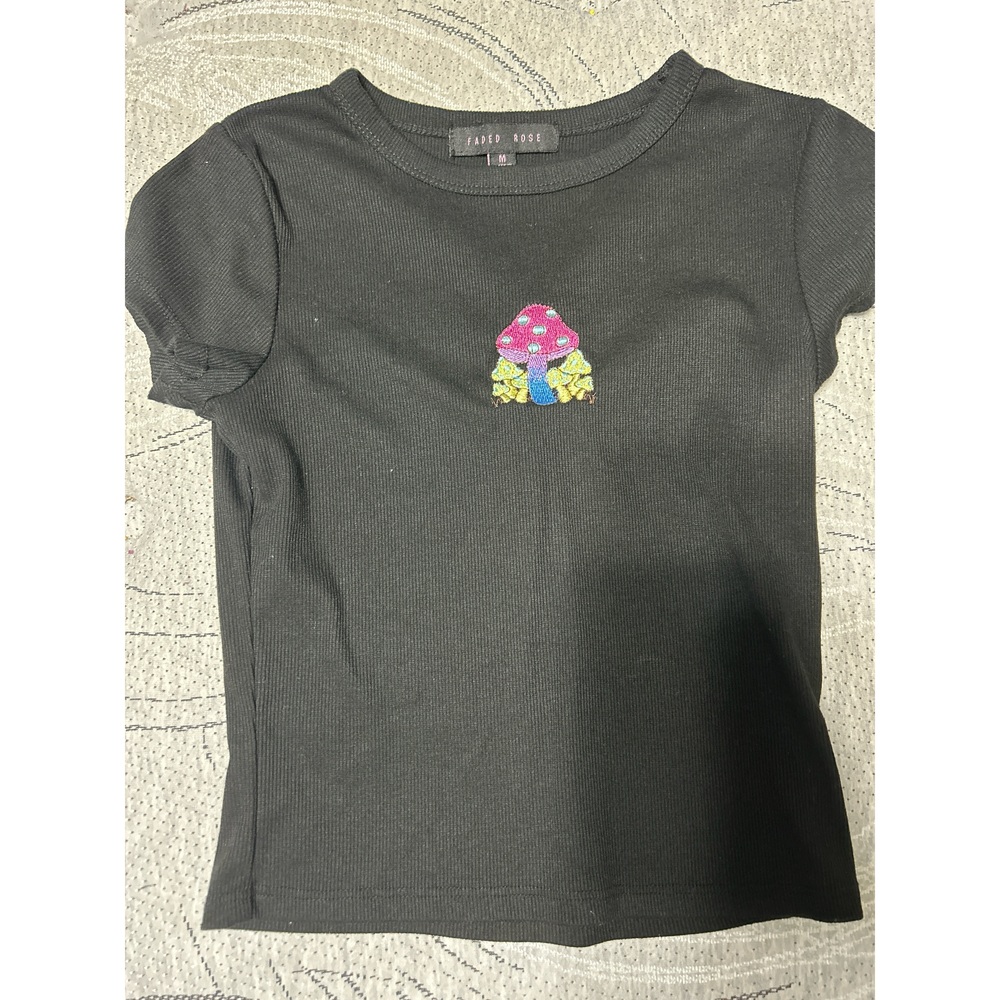 Mushroom Ribbed Tee